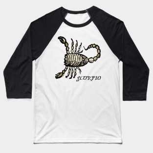 Scorpio - Medieval Astrology: Baseball T-Shirt